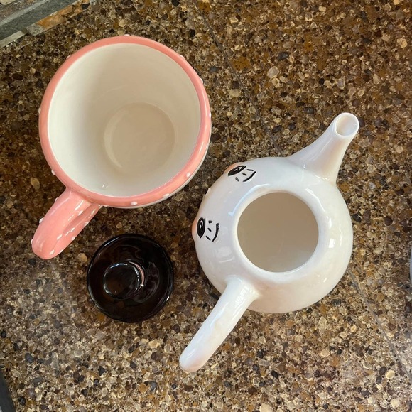 Johanna Parker snowman teapot and cup - Picture 3 of 4